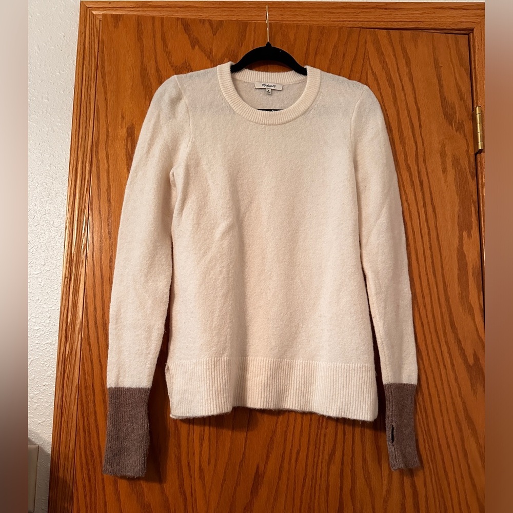 Madewell Wool Blend Colorblock Sweater - Size M